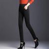 Slim Solid Color Thin Type Women Pants High Waist Stretchy Pencil Pants for Daily Wear