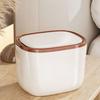 Sealed Desktop Trash Bin Household Press Storage Case Mini Paper Basket  Living Room