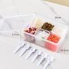 The Household Ice Powder Condiment Box Is A Separately Separated Transparent Food Storage Compartment with A Lid