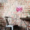 Round Vintage Metal Wall Art with Roses and Butterfly Decor for Living Room
