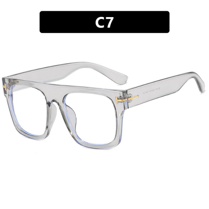 Oversize Square Frame Clear Lens Glasses Metal Hinge Myopia Nerd Spectacles Degree -0.5 -1.0 -2.0 -3.0 -4.0 to -6.0