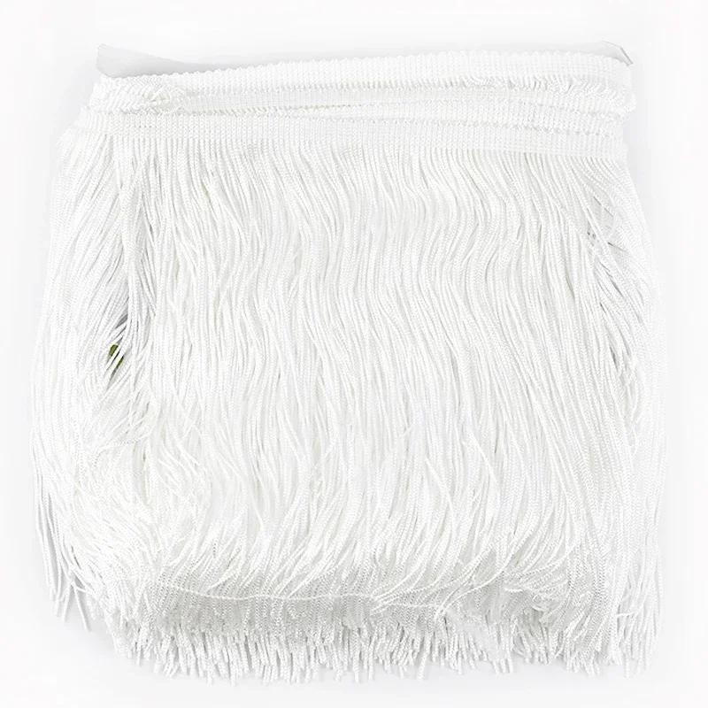 5M Meetee Polyester Tassel Fringes 10-30cm Lace Trim Ribbon for Dress Curtain Decorative Ribbons Fringe Fabric Sewing Accessory