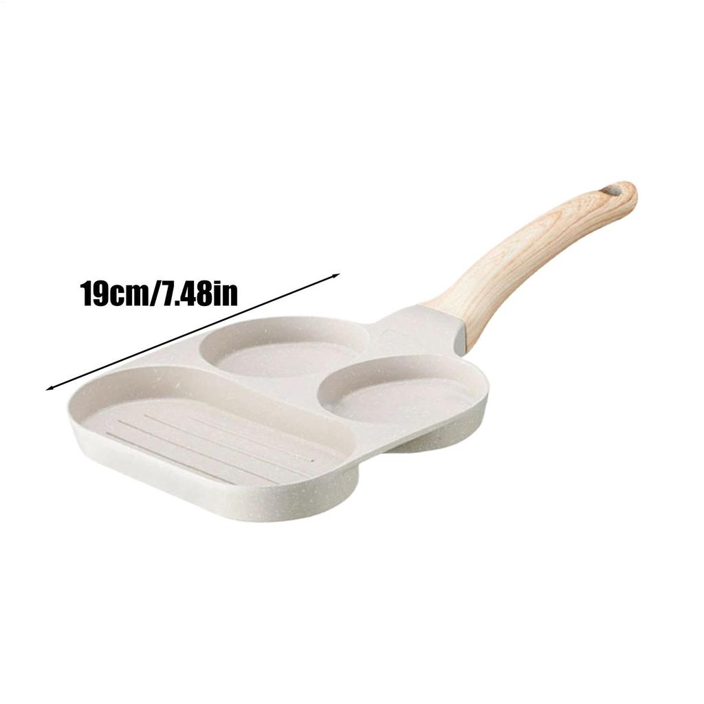 Pfannkuchen Eier Bratpfanne Omelett Pochierte Eier Pfanne Steakpfanne Für Frühstück Unterteiltes Frühstück Kochgeschirr Antihaftbeschichtet Mit Griff