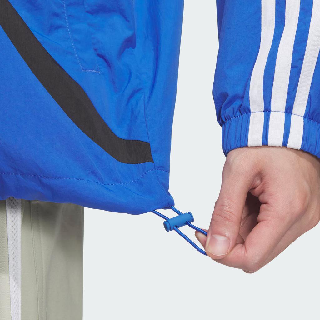 adidas Eredeti Adicolor FW24 Ősz Tél Sorozat Laza Fazon Kapucnis Dzseki Férfi Dzsekik Kék JL8360