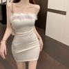 Pure Desire Style Temperament One Shoulder Tube Top Hip Dress Female Autumn Sexy Hot Girl Slim Short Skirt