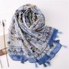 Women Scarf Shawl Cotton Linen Feeling Tassels Pashmina Muslim Hijabs Wraps Lady Viscose Scarf Foulard Bufanda