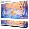 Cute Yellow Duck Lotus Large Extended Desk Mat Anime Scenery XXL Gaming Mouse Pad Non Slip Rubber Keyboard Mat Office Home Decor