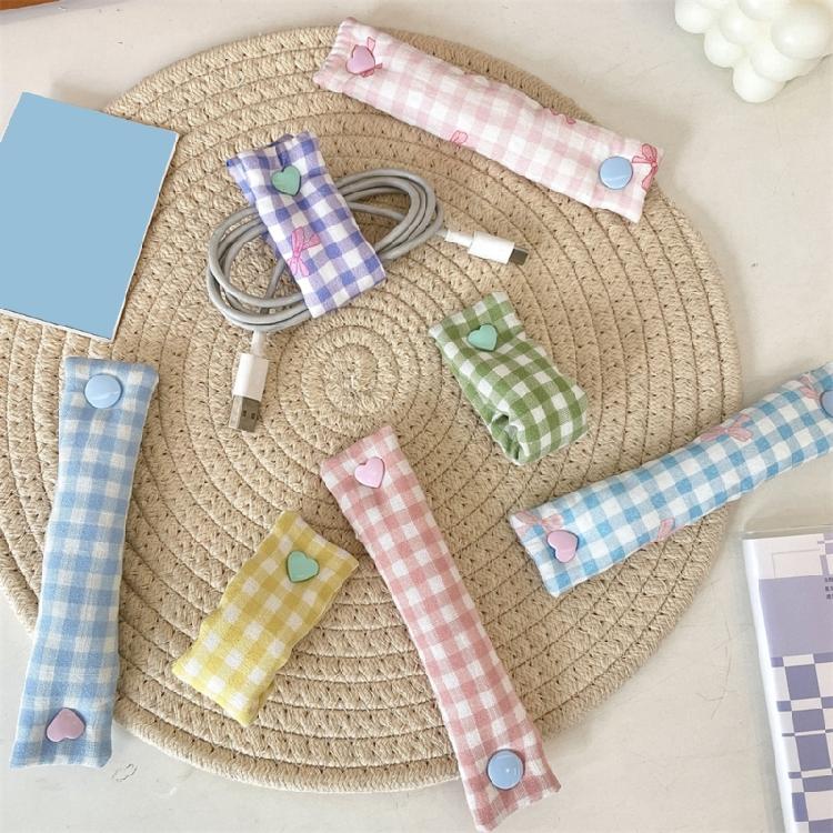 1PC Efficient Cloth Cable Straps Earphone Organizers For Chargers Headphones Data Wires Floral Cord Management System