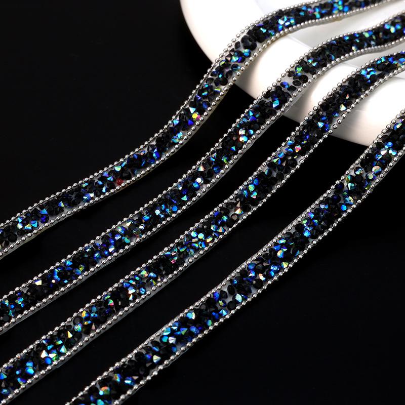 Self-Adhesive Rhinestone Strip Resin DIY Jewelry Stickers