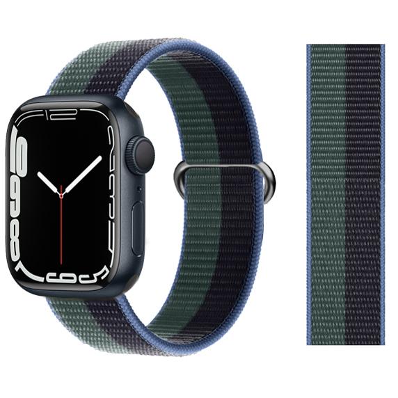 2pcs Straps For Apple Watch Band 44mm 40mm 45mm 46mm 42mm 49mm 41mm Nylon Loop Bracelet iwatch Series 10 9 8 7 6 5 3 se ultra 2