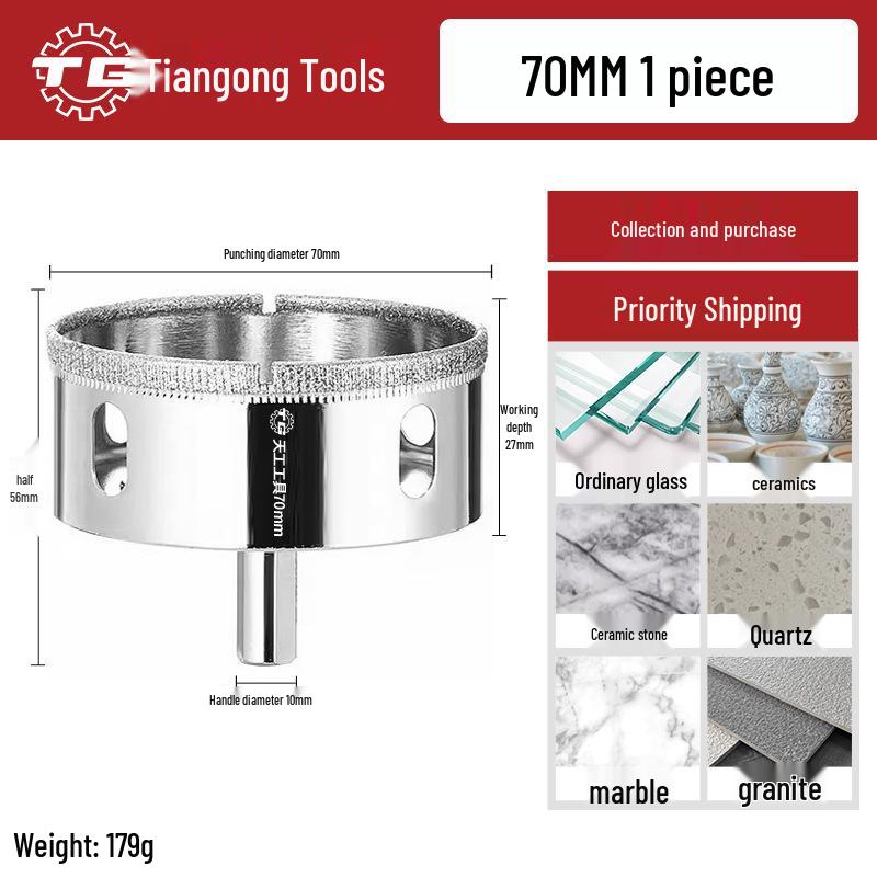 Tiangong Glass & Tile Hole Saw for Drilling and Enlarging Marble and Tile Holes