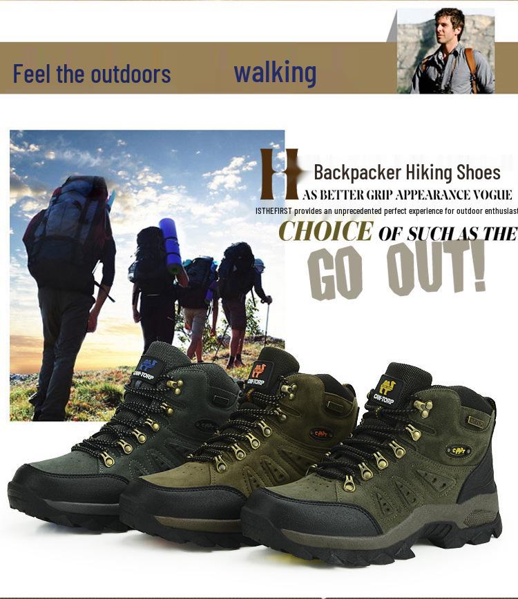 Unisex High-Top Plus Size Hiking & Trekking Shoes – Outdoor & Sports Cotton Footwear