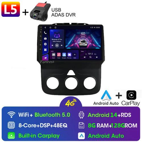 Car Radio 9 Inch Android 13 12+256G Touch Screen for DODGE RAM 1500 2013 2014 2015 2016 2017 2018 2019 WIFI Support SWC Carplay