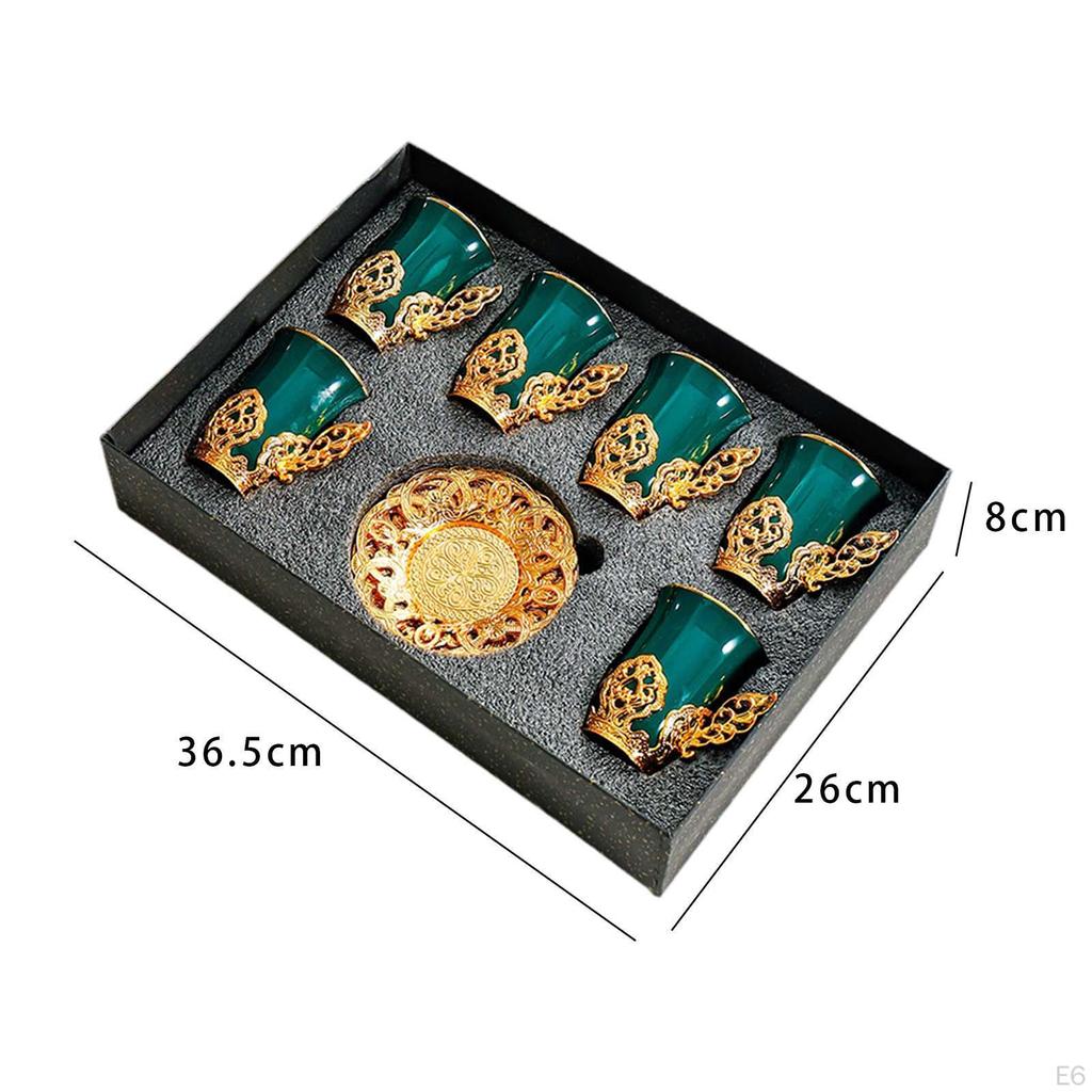 6 Pieces Coffee Cup with Saucer Cappuccino Cup,Coffeeware Juice Cup,Porcelain Porcelain Milk Mug