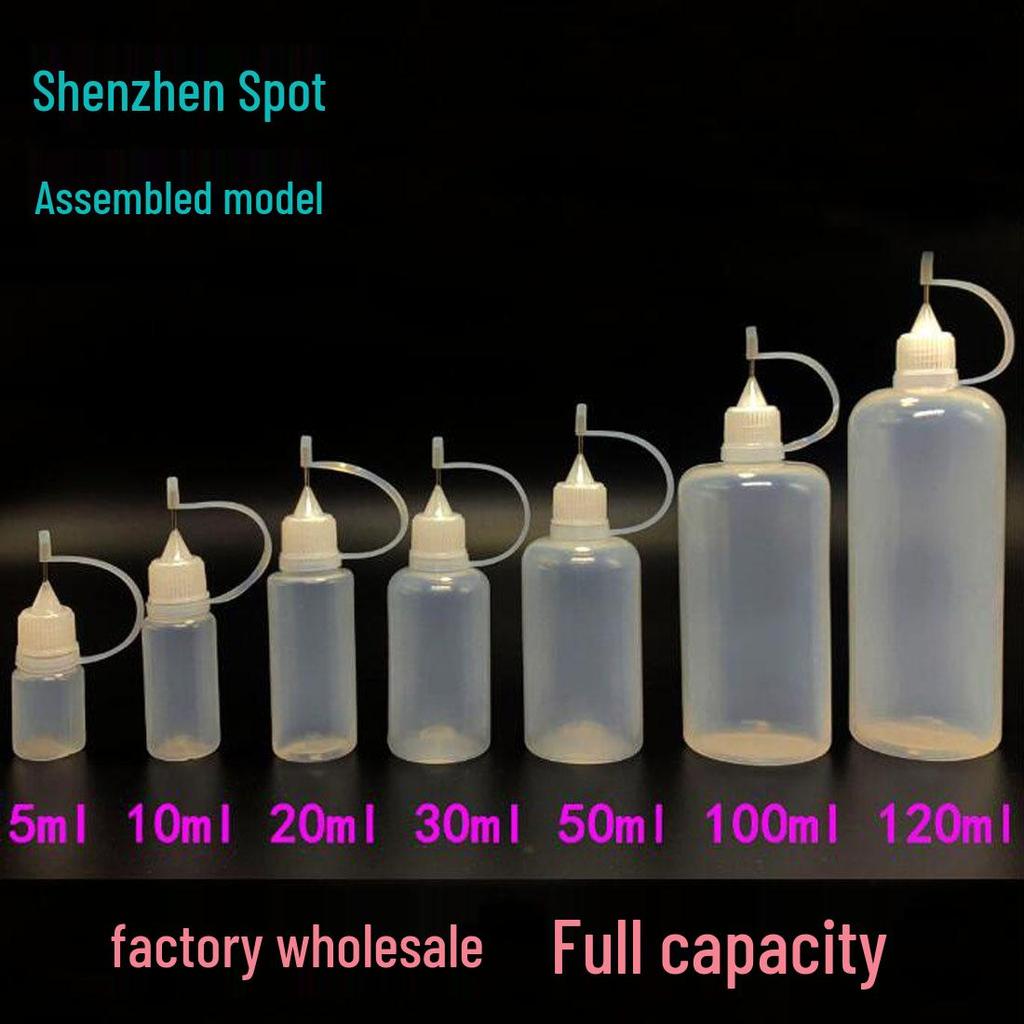 Needle Tip Soft PE Bottle for Oil, Nail Polish Remover, 5/10/20/30/50/100 ml