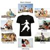 Chinese Kung Fu Print Casual T-Shirt Unisex Loose Breathable Top Pure cotton T-shirt