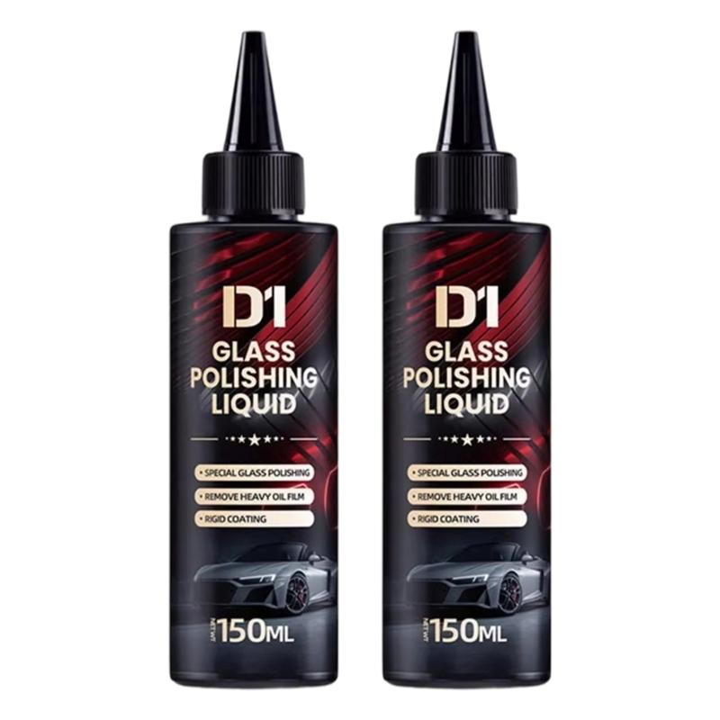 

2 Bottles Automotive Glass Restorer with Cerium Oxide Formula Glass Clarifying Liquid Car Windshield Revitalizer 150ml 1