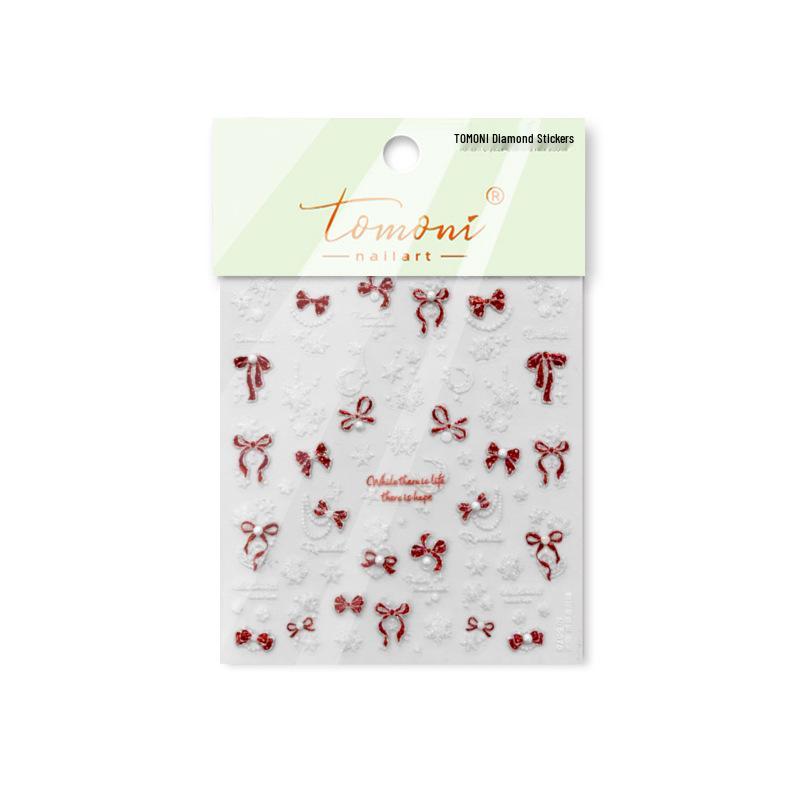 Tomoni Crystal Diamond Snowflake Nail Art Stickers - DIY Winter Crushed Ice Decoration