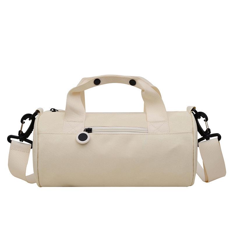 Men s Cylindrical Oxford Travel Fitness Bag - Lightweight Crossbody Sports Tote Small 27x14x14cm