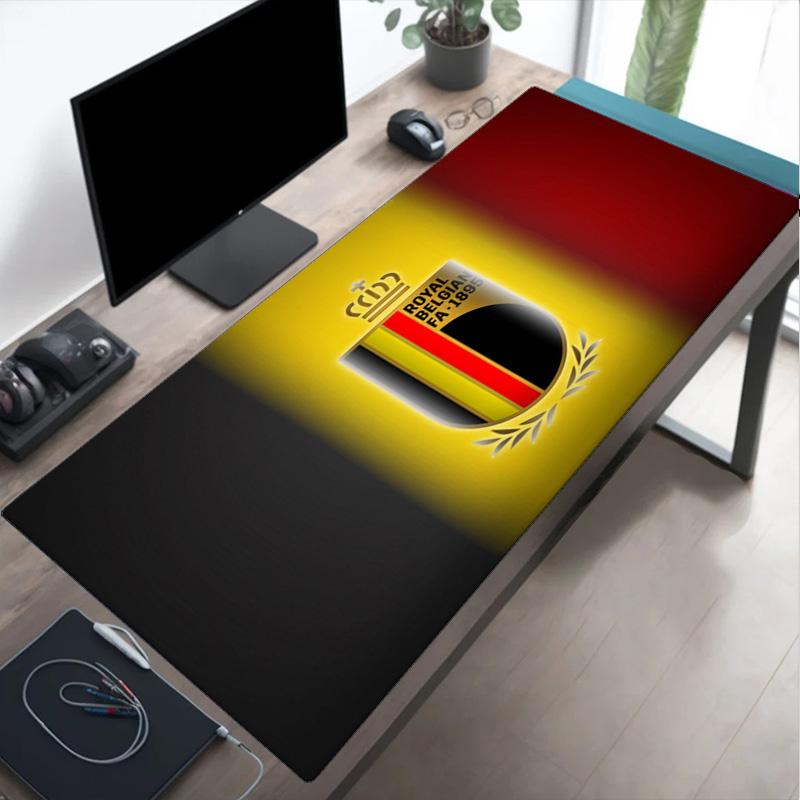 Belgian Football Association Emblem Mouse pad Mouse pad, Gaming Mouse Pad, keyboard pad, Desk Decor for computer notebook Fan Gift Birthday Gift