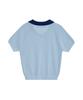 REST&RECREATION V-Neck Collar Knit Top - Sky Blue