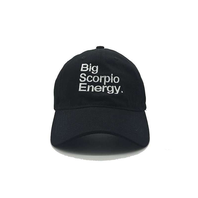 Zodiac Embroidey Cotton Baseball Cap Men Soft Top Black Color Outdoor Sun Hat Women Sport Sunshade Caps Unise Gorras