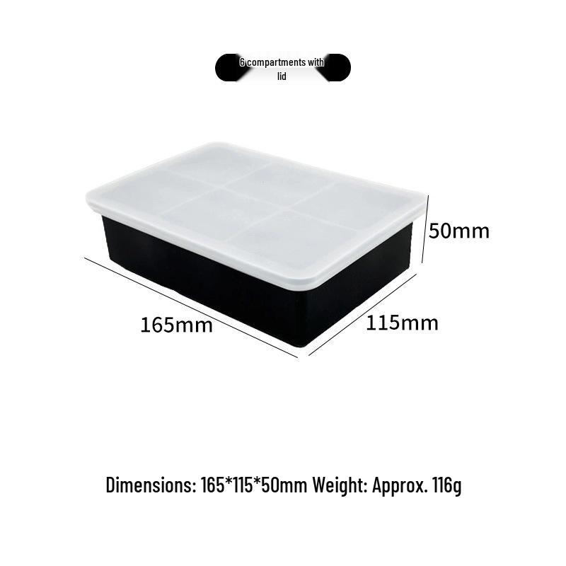 Silikon-Eiswürfelform mit 15 Fächern und Deckel - Lebensmittelechte Form für Whiskey & Cocktails