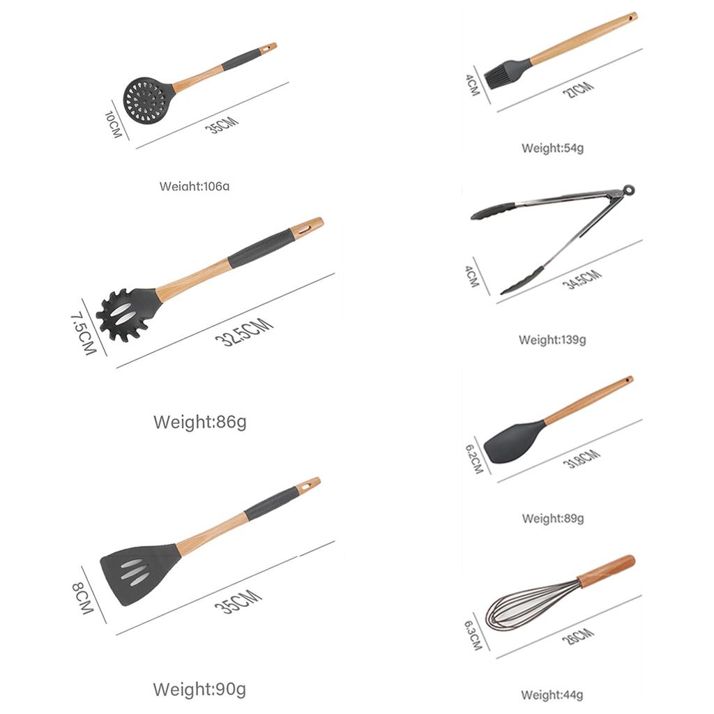 Multifunctional Cookware Set High Temperature Resistant Spoon And Spatula Set