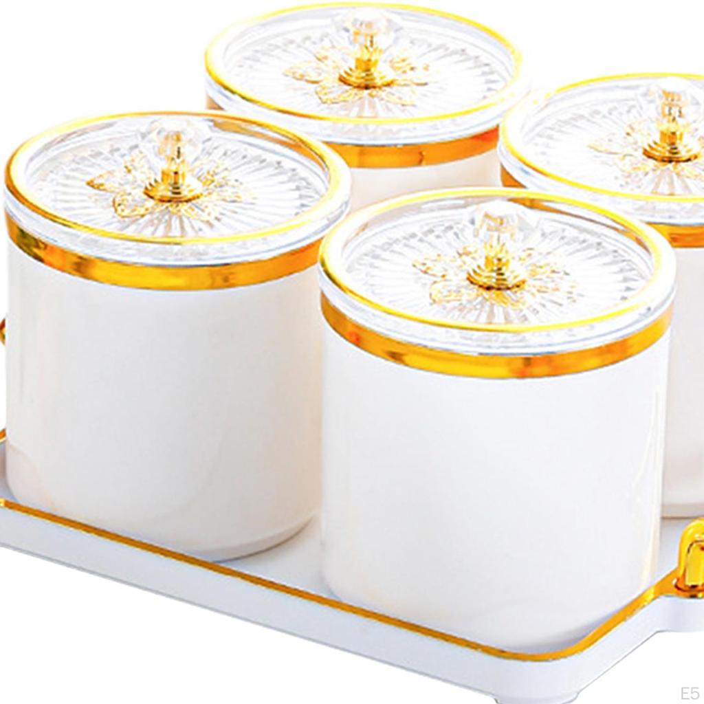 Dried Fruit Plate Airtight Pantry Jar Food Storage Box Kitchen Round Sealed Container