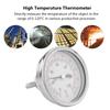 62mm 120 High Temperature Bimetal Thermometer Oven Grill BBQ Analog   Double Scale