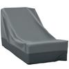 Rectangular Patio Furniture Cover for Chairs Water UV Resistant Protection 600D Oxford Fabric Rattan Lounge Clean Cover, 200 X 86 X 82cm