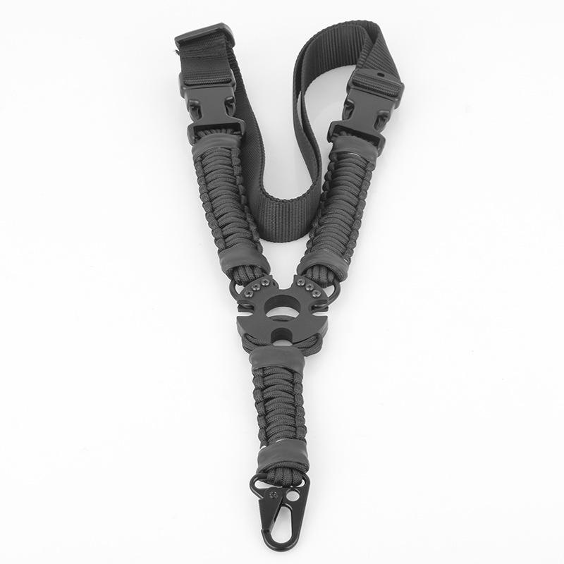 Vertical Single Point Gun Sling Shoulder Strap Metal Buckle With Braided Paracord Rifle Shot Gun Strap Belt Rope Hunt