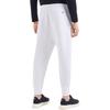 Emporio Armani Solid Color Tapered Cuff Knit Joggers Men Bottoms White 8N1P92-1JHSZ-0100