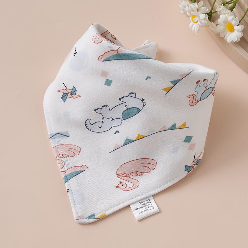 Super Soft Cotton Infant Bib & Neck Warmer - Anti-Spit Up, Autumn/Winter Triangle Scarf