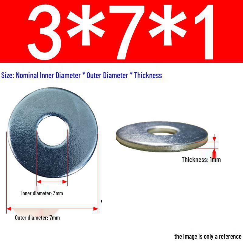 Galvanized Flat Metal Washer Spacer M3-M60