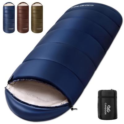 CAMDOOR Sac de Couchage d'Hiver Rangement Température de Confort 230T avec Rangement Réglable Entièrement Idéal pour Catastrophe Voiture Extérieur Route et Intérieur
