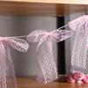 Bowknot Banner Hanging Pendant Garlands For Girls Princess Birthday Party Decor Baby Shower Wedding Party Po Background Decor