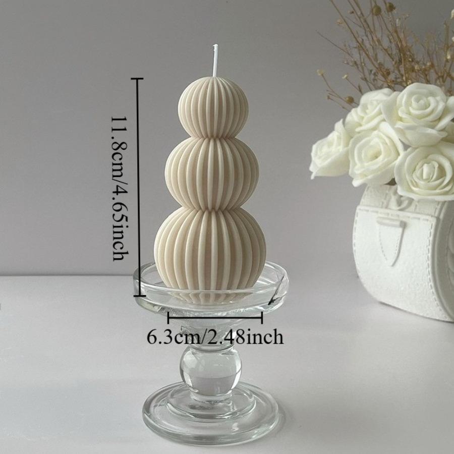 

Nordic Minimalist Swirl Ribbed Ball Scented Candle Soy Wax Aromatherapy Candle Home Bedroom Table Decor Wedding Gift