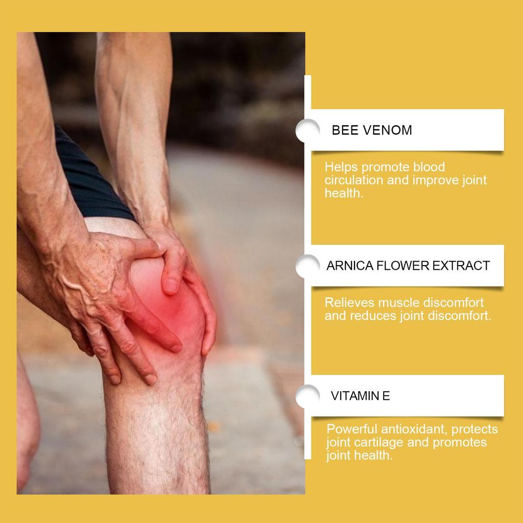 Bee Venom Body Cream Gentle Moisturizing Apply Wrists Knees Body Massage Topical Repair Cream