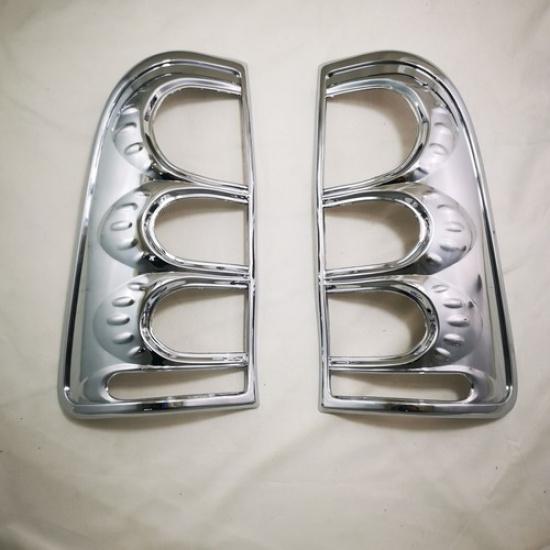 Chrome Rear Light Lamp Taillight Cover Trim For 2005-2011 Toyota Hilux Vigo 2pcs