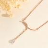 Smile Water Drop Necklace Women'S Personality Fashion Niche Exquisite Ins Cold Style Necklace Premium Durable Quality