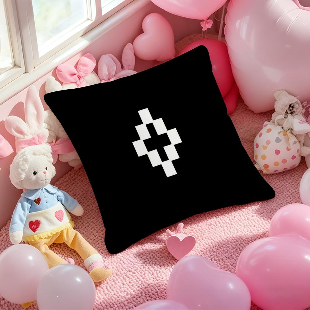 M-Marcelo Burlon Trend Brand Cushion Cover Pattern Printed Pillowcase for Living Room Sofa Cushion Cover & Bedroom Decor