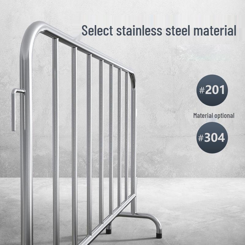 Movable Iron Horse Barrier for Subway, Supermarket, Concert, Construction Site, and Temporary Isolation.