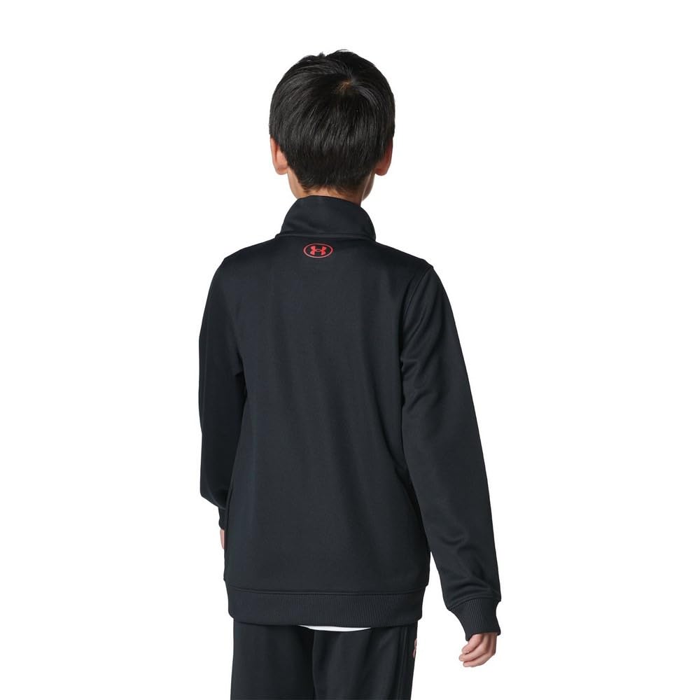 UA TRACK JACKET Black Red YMD [Under Armour]