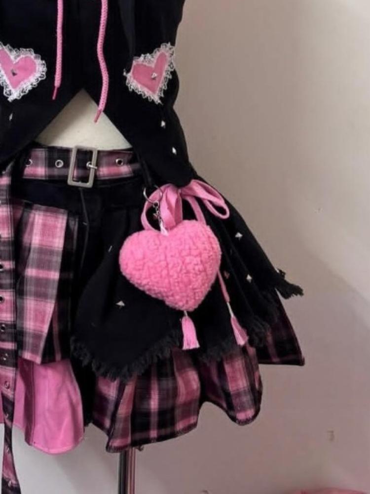 Japanese Sweet Elegant Women's 2 Piece Sets Design Lace Patchwork Y2k Tops Shorts Skirts Fashion Female Punk Outfits New 2025