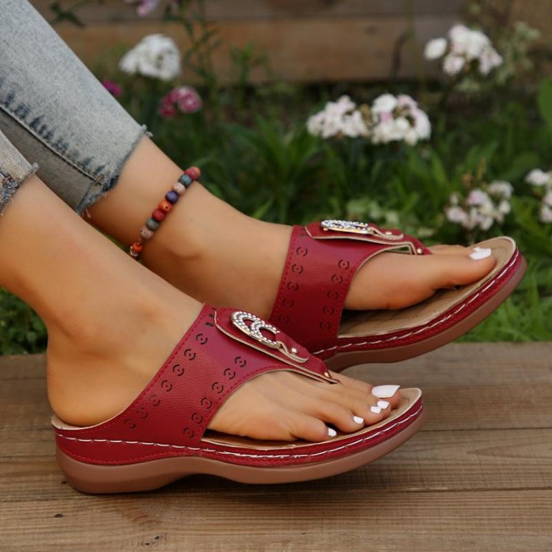 Women Sandals Orthopedic Wedge Heels Summer New Slippers Woman Heeled Sandals Beach Shoes Female Zapatos Mujer