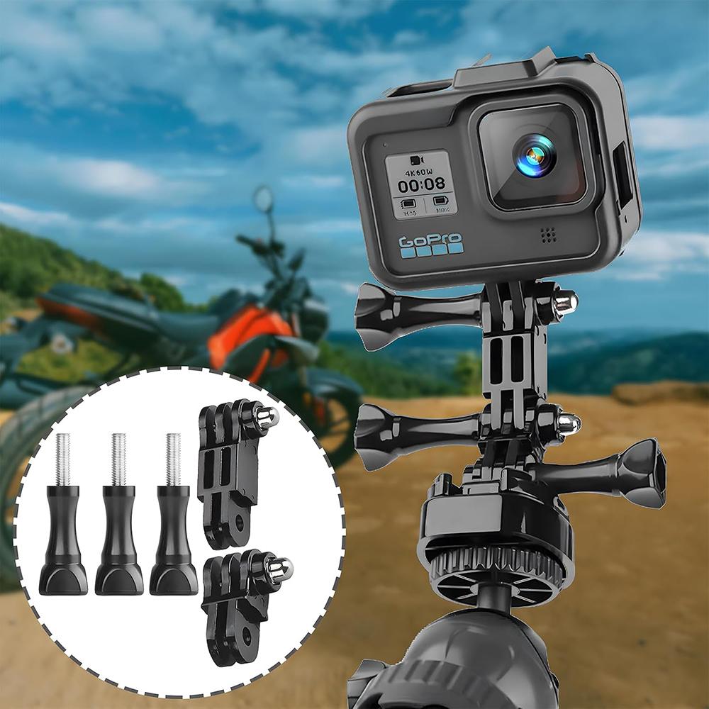 3-Way Adjustable Extension Pivot Arm Adapter Kit for GoPro Hero 11, 10, 9, 8, 7, Insta360 DJI OSMO, Same and Vertical Direction