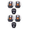 2 Pairs Bike Turn Signals USB Rechargeable LED Rear Tail Light with Remote Control 5 Modes Water Proof for Night Riding