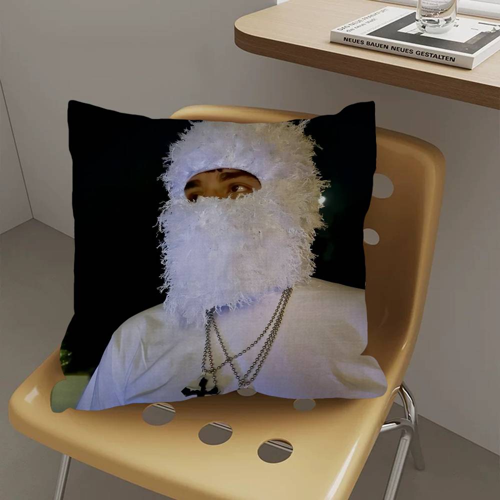 American Pop Hip Hop Rapper Yeat Cushion Cover Pillow Cover Decor Pillowcase Printed Cushion Case for Couch