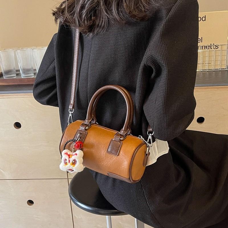 Trendy Cylinder Bag Women's 2024 New Spring Summer High-quality Niche Design Crossbody Bag